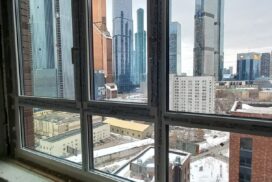 Окна Шуко в квартире с видом на Москва Сити