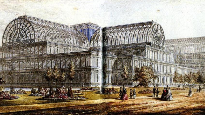 Хрустальный дворец в Лондоне как символ новой технологии остекления